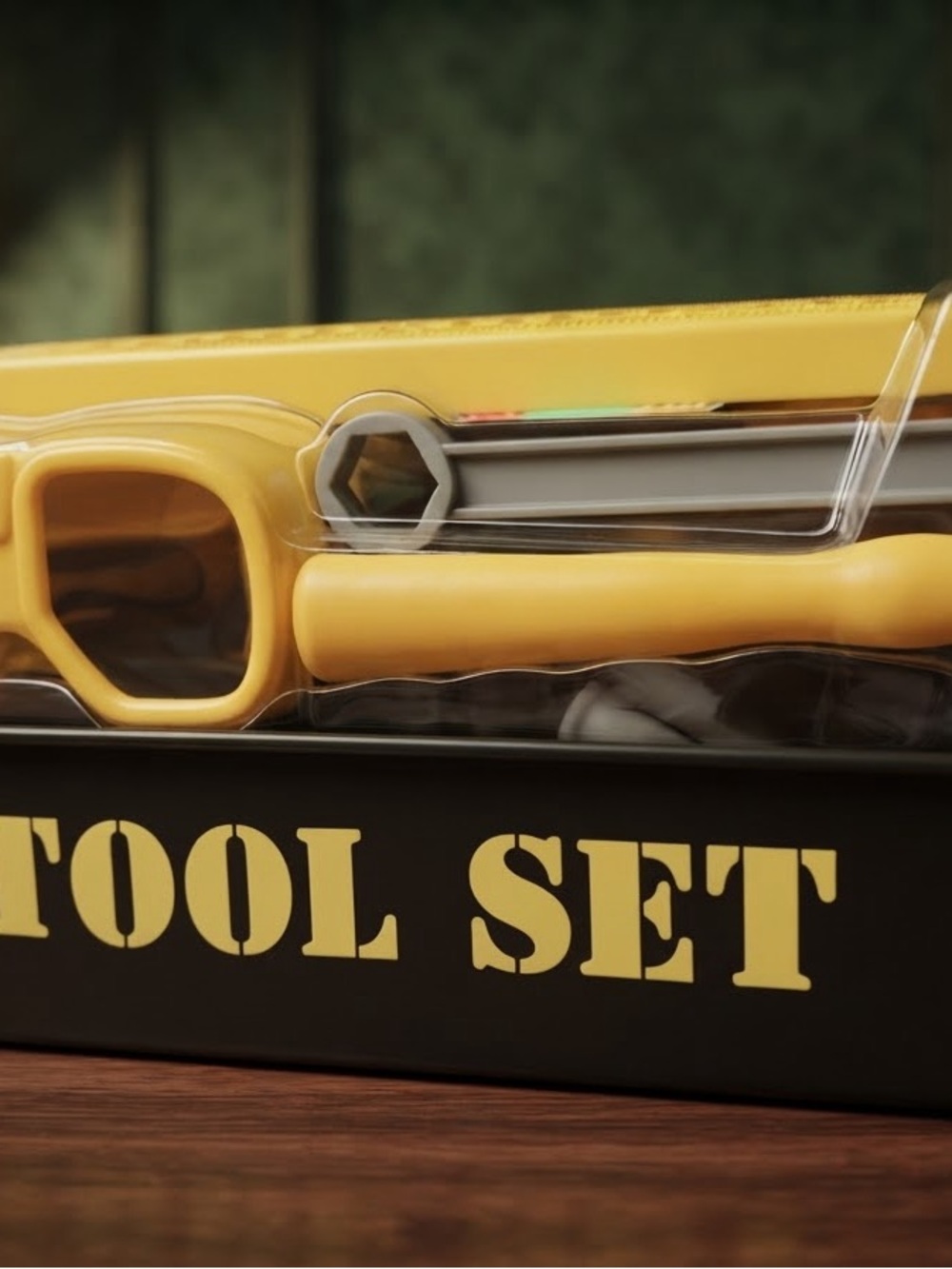 Yellow Kids Tool Playset - Pretend Handyman Toy